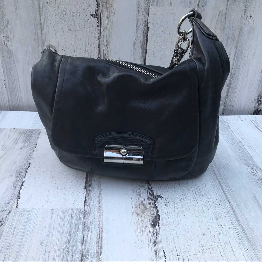 Vintage coach black handbag